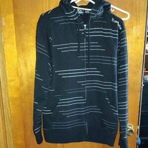 Ecko Unltd. Black and Gray Men's Zip-Up Sweater